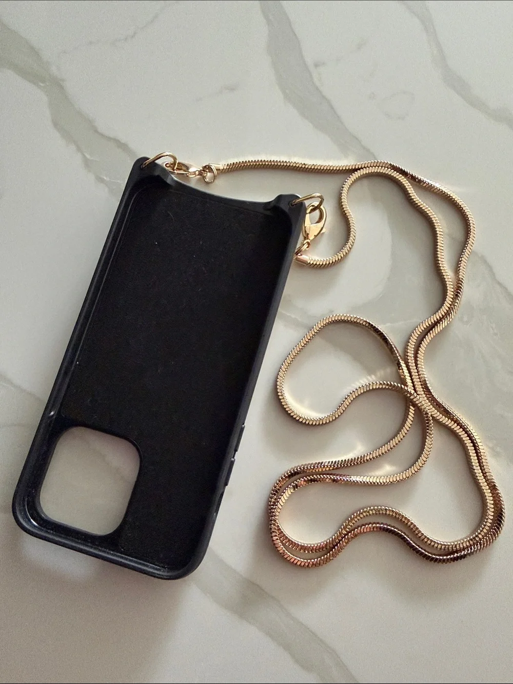 Bandolier Cream Leather Phone Crossbody with Gold Heart Accents